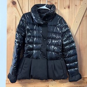 Emporio Armani peplum puffer jacket